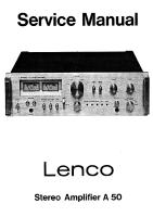 Lenco A-50 - Service Manual 